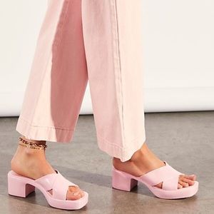 Jeffrey Campbell Play Bubblegum Rubber Barbie Shoes Pink size 8